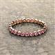3 - Arria 2.40 mm Pink Tourmaline Eternity Band 