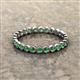 3 - Arria 2.40 mm Green Garnet Eternity Band 