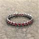 3 - Arria 2.40 mm Red Garnet Eternity Band 