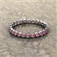 3 - Arria 2.40 mm Rhodolite Garnet Eternity Band 