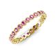 4 - Arria 2.40 mm Pink Sapphire Eternity Band 