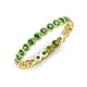 4 - Arria 2.40 mm Green Garnet Eternity Band 