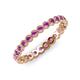 4 - Arria 2.40 mm Amethyst Eternity Band 
