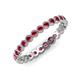 4 - Arria 2.40 mm Ruby Eternity Band 