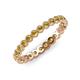 4 - Arria 2.40 mm Citrine Eternity Band 
