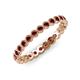 4 - Arria 2.40 mm Red Garnet Eternity Band 