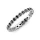 4 - Arria 2.40 mm Black Diamond Eternity Band 