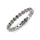 4 - Arria 2.40 mm Smoky Quartz Eternity Band 