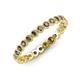 4 - Arria 2.40 mm Smoky Quartz Eternity Band 