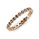 4 - Arria 2.40 mm Smoky Quartz Eternity Band 
