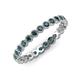 4 - Arria 2.40 mm London Blue Topaz Eternity Band 