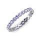 4 - Arria 2.40 mm Tanzanite Eternity Band 