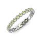 4 - Arria 2.40 mm Peridot Eternity Band 