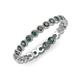 4 - Arria 2.40 mm Lab Created Alexandrite Eternity Band 