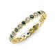 3 - Arria 2.40 mm London Blue Topaz and Diamond Eternity Band 
