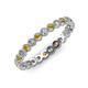 3 - Arria 2.40 mm Citrine and Diamond Eternity Band 