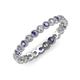 3 - Arria 2.40 mm Iolite and Diamond Eternity Band 