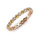 3 - Arria 2.40 mm Citrine and Diamond Eternity Band 