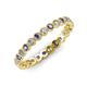3 - Arria 2.40 mm Iolite and Diamond Eternity Band 