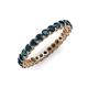 3 - Tiffany 2.40 mm Blue Diamond Eternity Band 