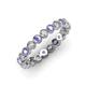 3 - Arria 2.70 mm Tanzanite and Lab Grown Diamond Eternity Band 