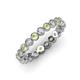 3 - Arria 2.70 mm Peridot and Lab Grown Diamond Eternity Band 
