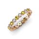 3 - Arria 2.70 mm Yellow Diamond and Lab Grown Diamond Eternity Band 