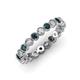 3 - Arria 2.70 mm London Blue Topaz and Lab Grown Diamond Eternity Band 