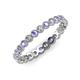 3 - Arria 2.40 mm Tanzanite and Lab Grown Diamond Eternity Band 