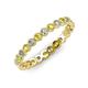 3 - Arria 2.40 mm Yellow Diamond and Lab Grown Diamond Eternity Band 