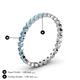 5 - Arria 2.00 mm Blue Topaz Eternity Band 