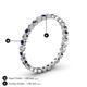 5 - Arria 2.00 mm Blue Sapphire and Diamond Eternity Band 