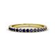 1 - Lara 2.40 mm Blue Sapphire Eternity Band 