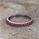 2 - Lara 2.40 mm Ruby Eternity Band 