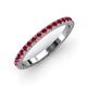 3 - Lara 2.40 mm Ruby Eternity Band 