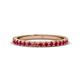 1 - Lara 2.40 mm Ruby Eternity Band 