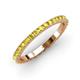 3 - Lara 2.40 mm Yellow Sapphire Eternity Band 