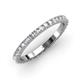3 - Lara 2.40 mm White Sapphire Eternity Band 