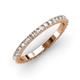 3 - Lara 2.40 mm White Sapphire Eternity Band 