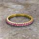 2 - Lara 2.40 mm Pink Sapphire Eternity Band 