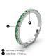 4 - Lara 2.40 mm Green Garnet Eternity Band 
