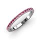 3 - Lara 2.40 mm Pink Tourmaline Eternity Band 