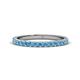 1 - Lara 2.40 mm Blue Topaz Eternity Band 