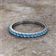 2 - Lara 2.40 mm Blue Topaz Eternity Band 