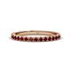 1 - Lara 2.40 mm Red Garnet Eternity Band 