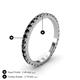 4 - Lara 2.40 mm Black Diamond Eternity Band 