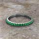 2 - Lara 2.40 mm Emerald Eternity Band 