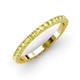 3 - Lara 2.40 mm Yellow Diamond Eternity Band 