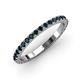 3 - Lara 2.40 mm Blue Diamond Eternity Band 