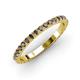 3 - Lara 2.40 mm Smoky Quartz Eternity Band 